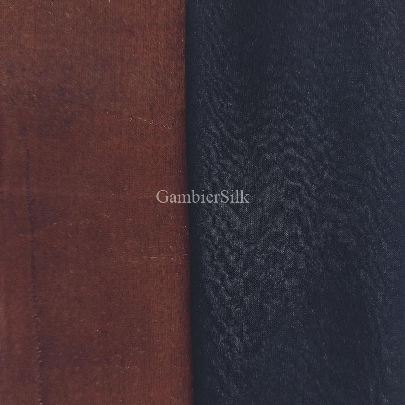 Gambiered Silk Pure fabric