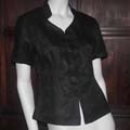 Gambiered Silk Short sleeve women tang suit