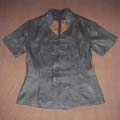 Gambiered Silk Short sleeve women tang suit
